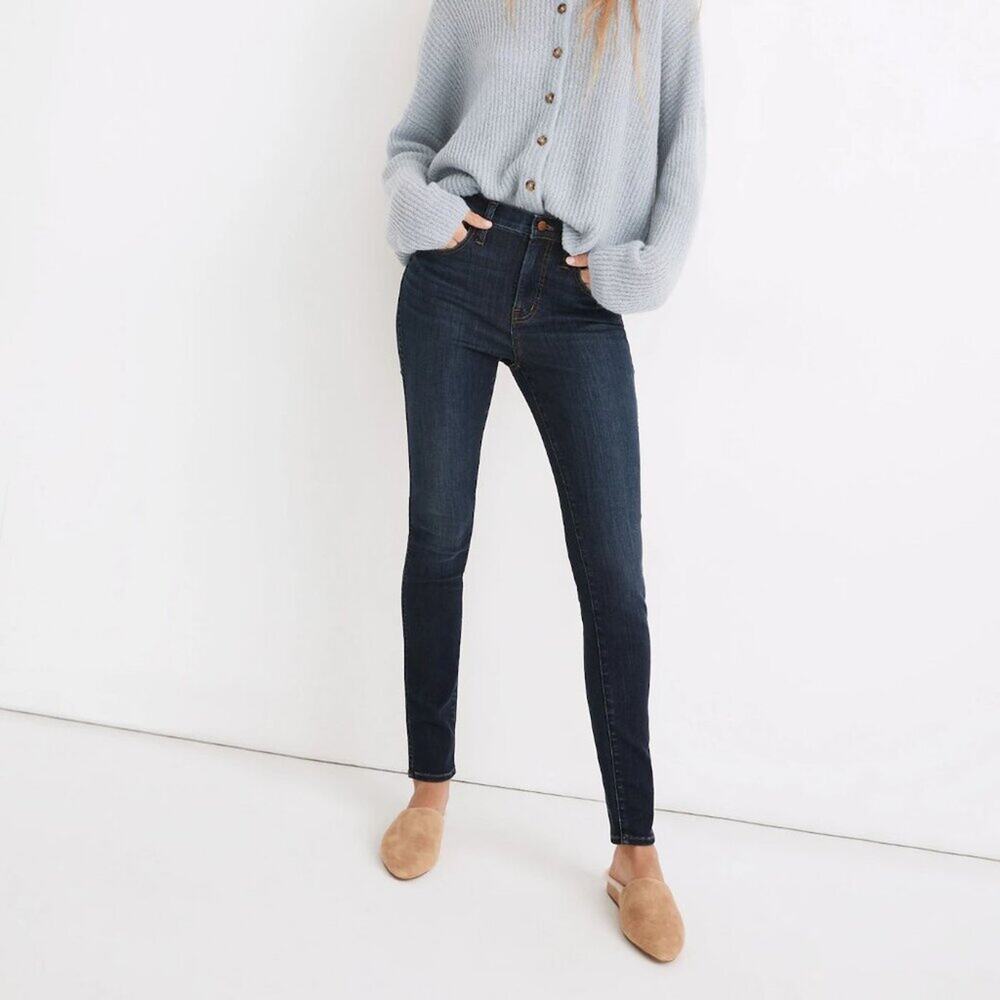 Madewell 10" High Rise Skinny Jean in Woodland Wash 29